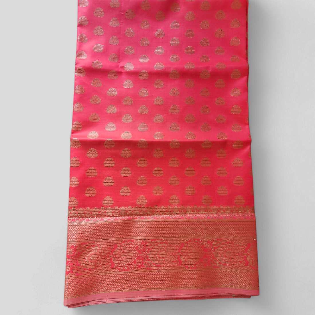 Trendy and Fashionable Tangail Tat Full Body Thread Work Exclusive Pure Katan Saree For Women