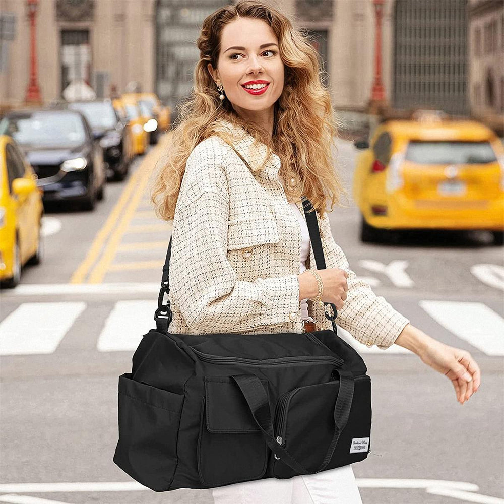 Fashionable Large Capacity Travel & Gym Bag – purple