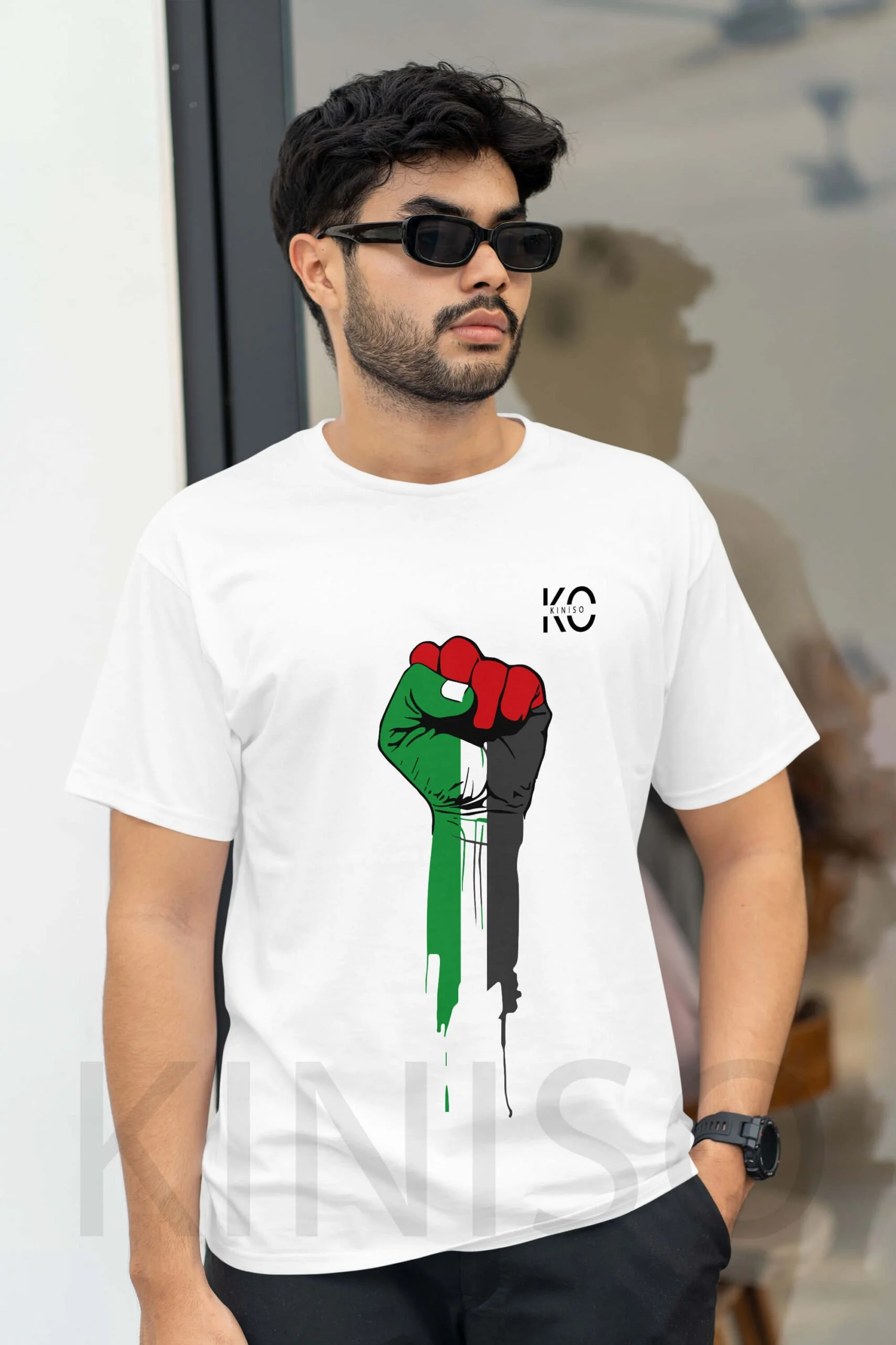 Islamic T-shirt – Palestine – Modest Men’s Crew Neck Half Sleeve tshirt in BD