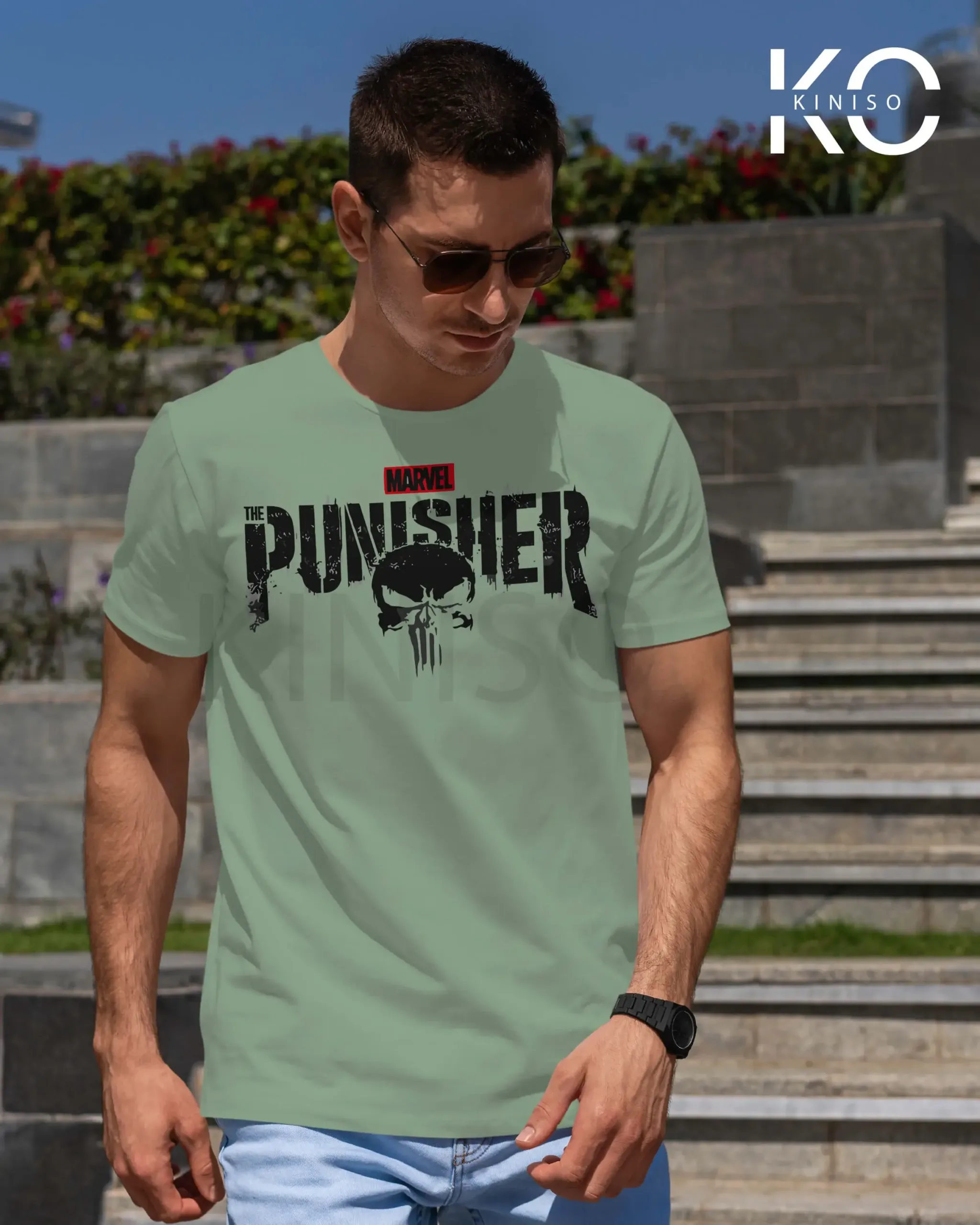 Movie Lovers t shirts with The Punisher Printed for men in Bangladesh