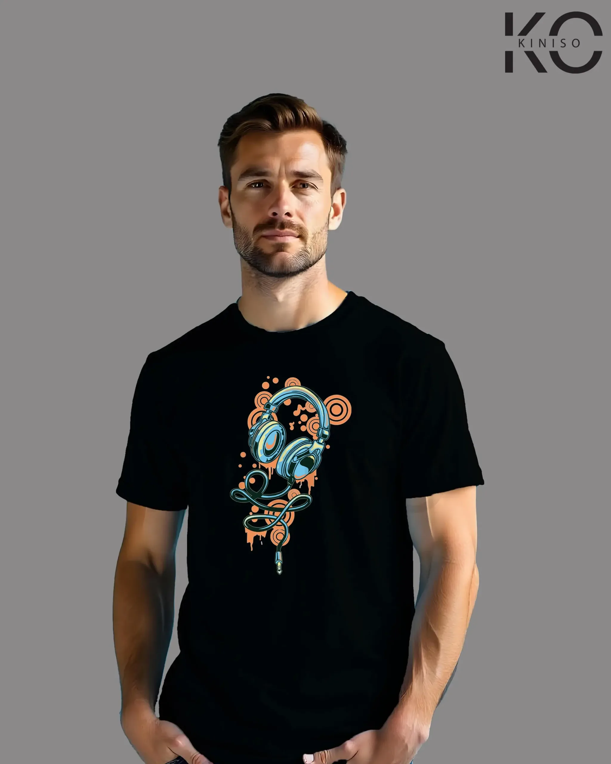 Music Inspired t-shirts with Headphone Art Printed for Music Lover in Bangladesh