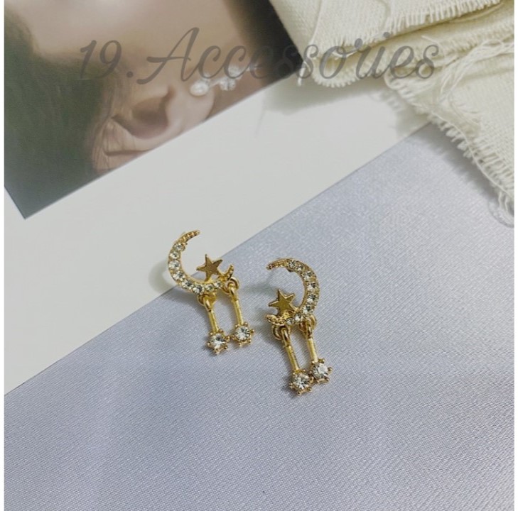 Drop Moon Earrings Dangle Earrings Jewelry for Women Girls.