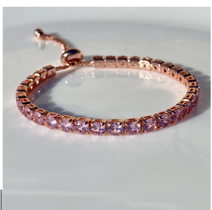 Adjustable Bracelet For Women Cubic Zirconia Classic Tennis Bracelet
