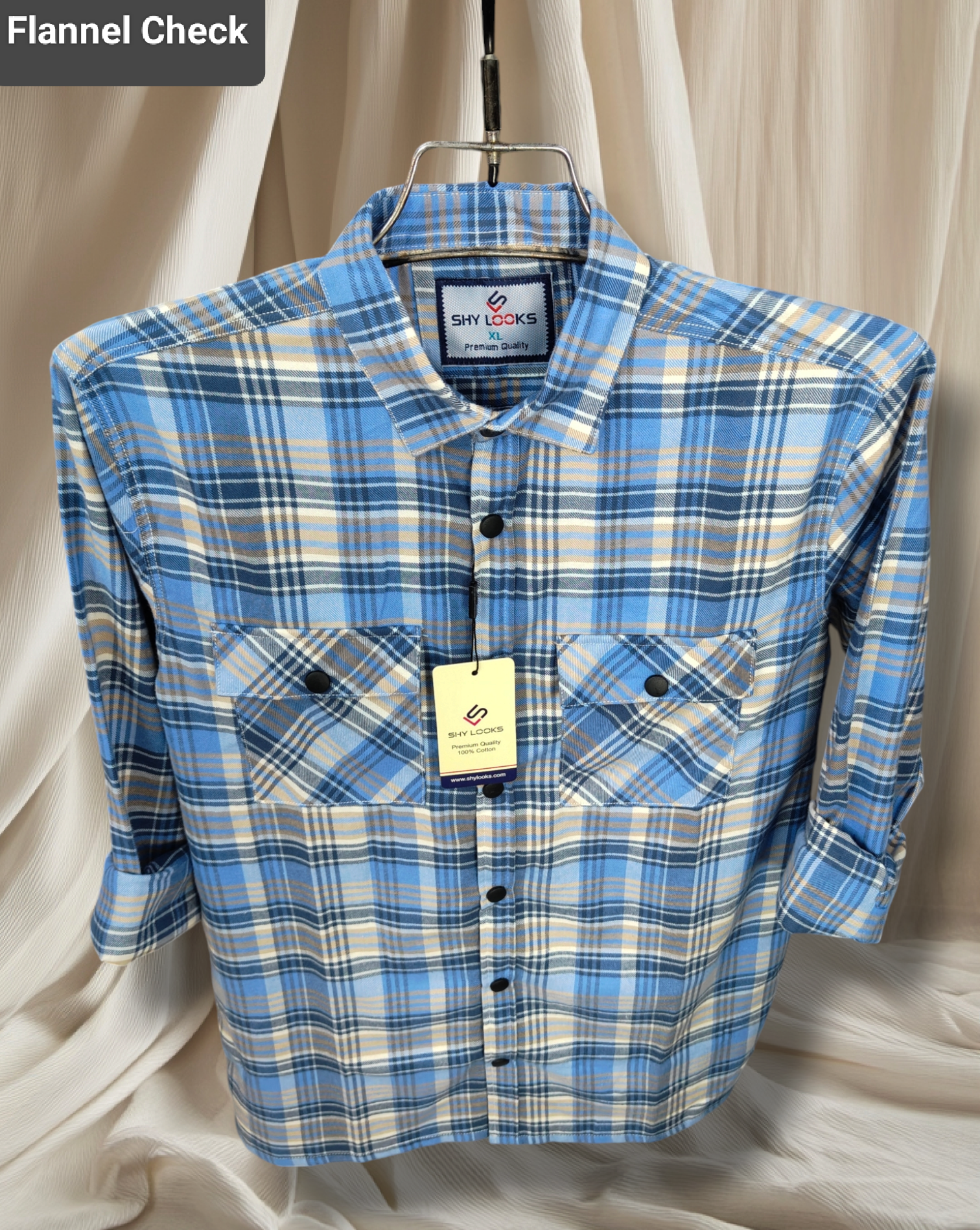 Premium Snap Button Double Pocket Shirt for winter