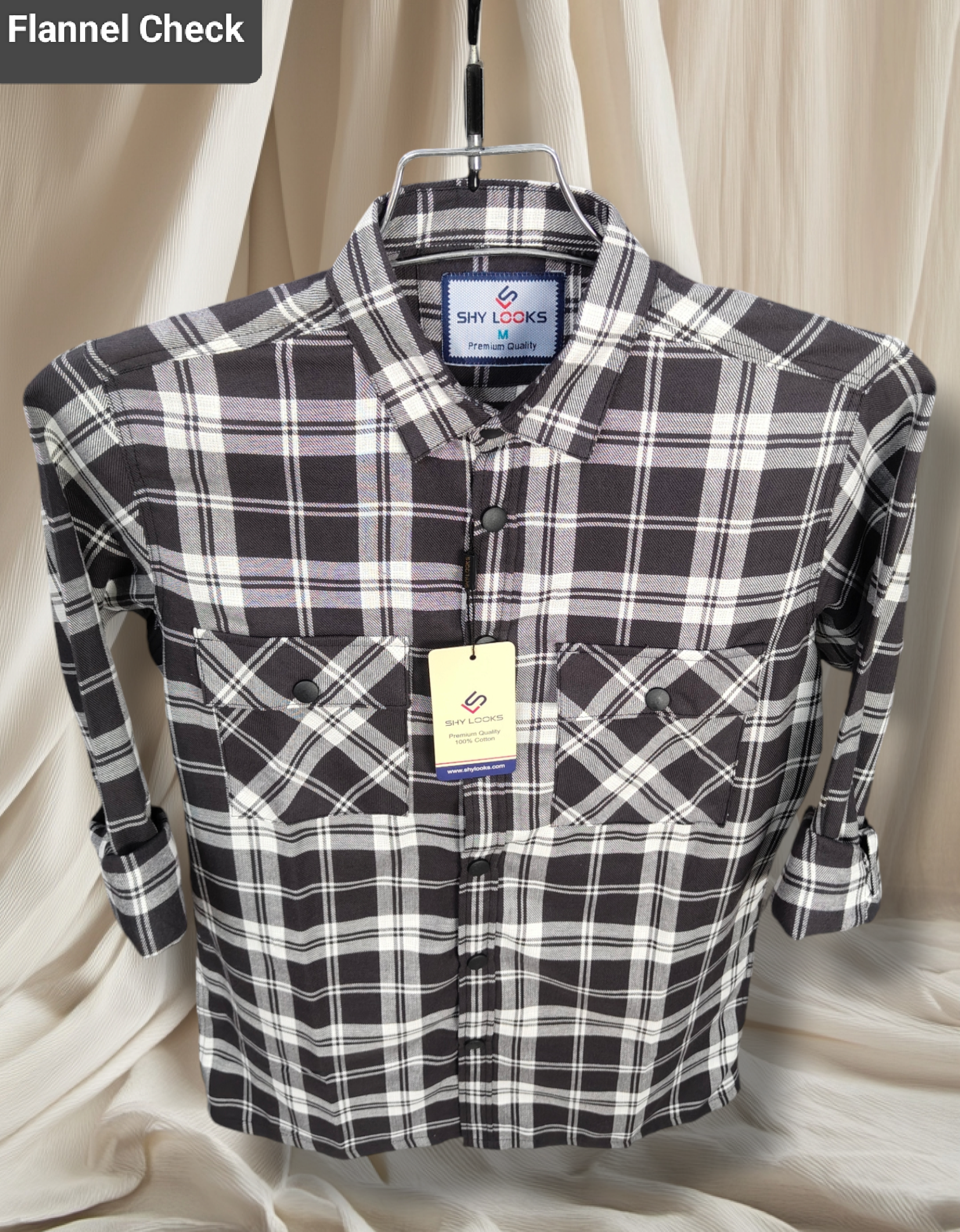 Premium Snap Button Double Pocket Shirt for winter