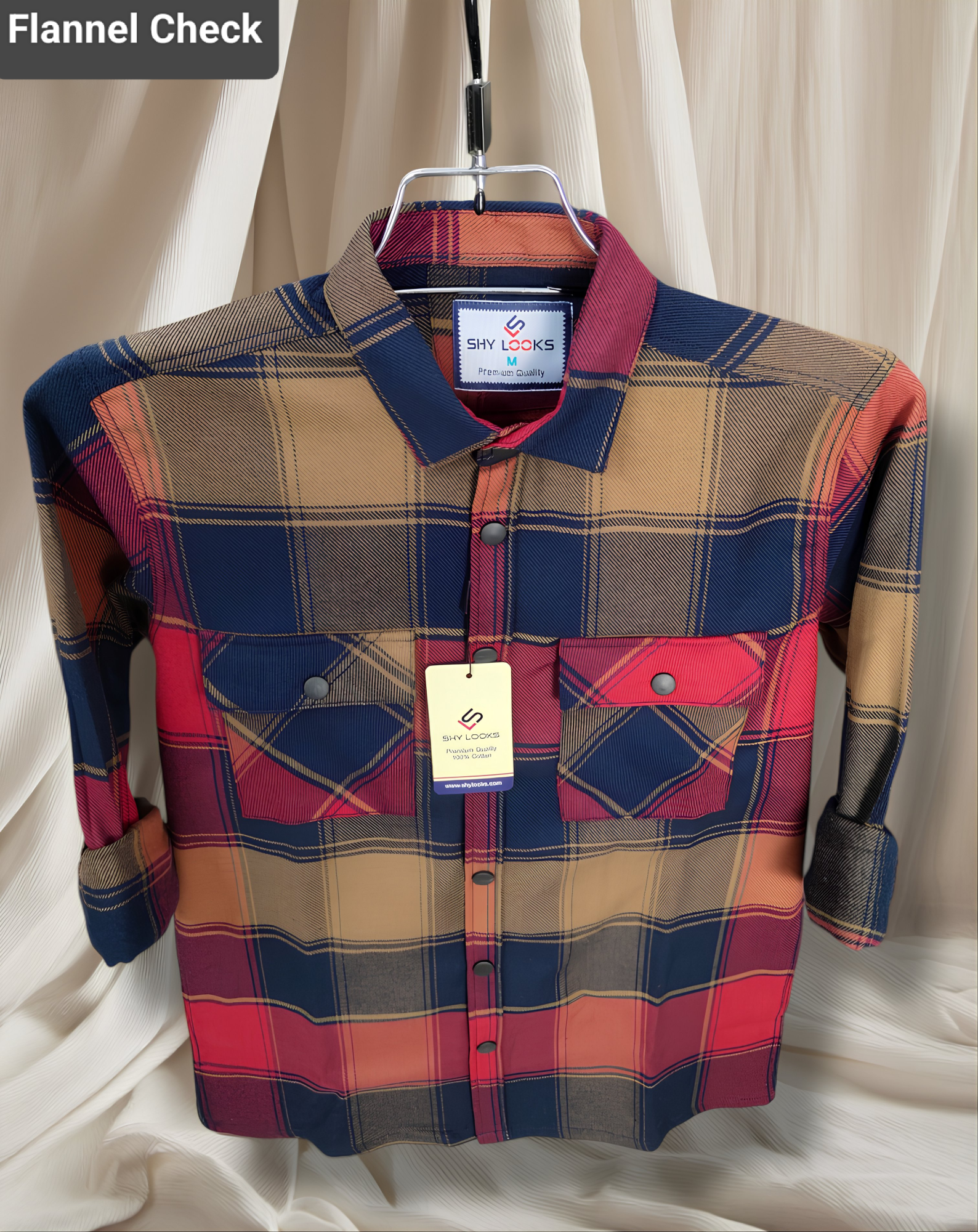 Premium Snap Button Double Pocket Shirt for winter
