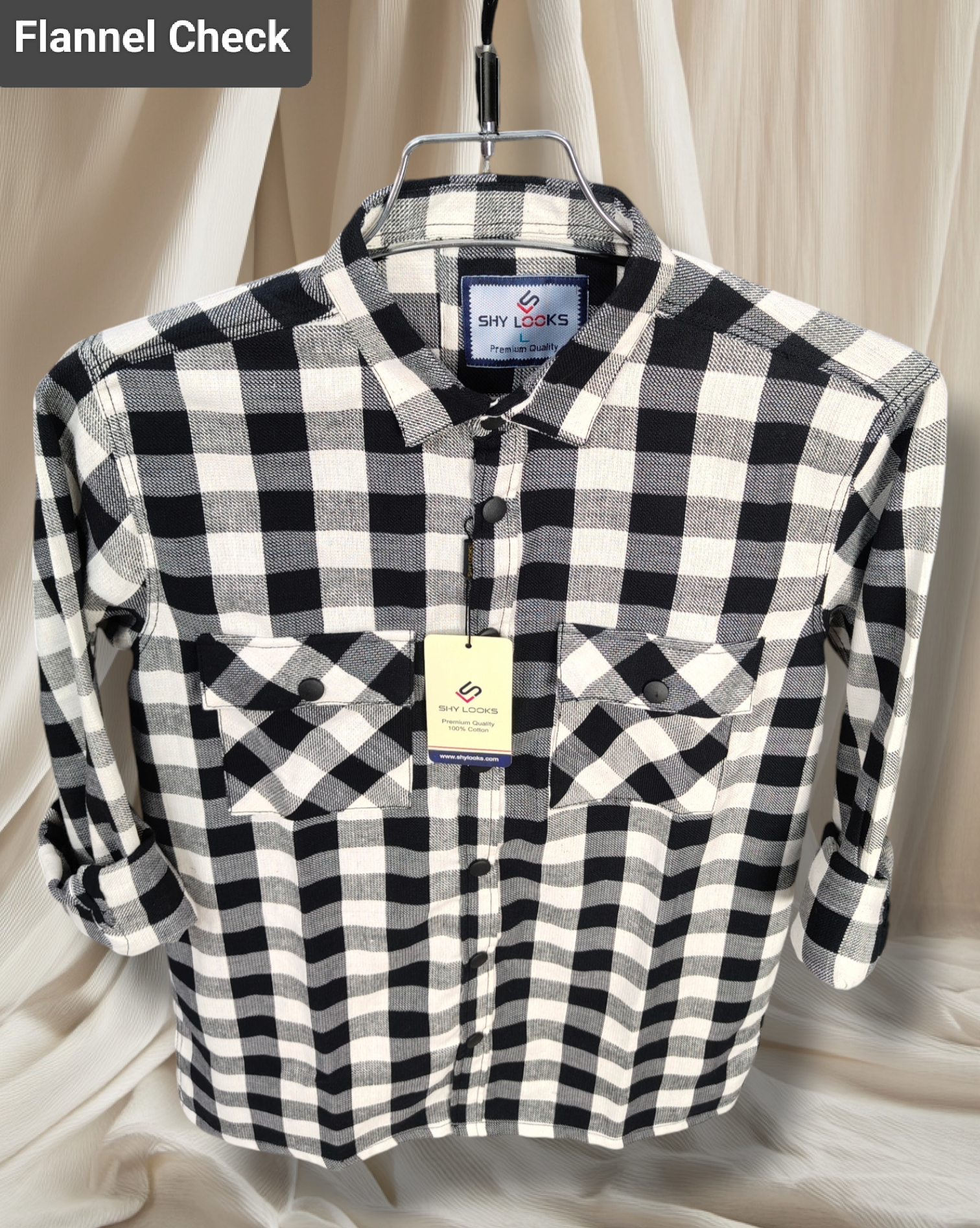 Premium Snap Button Double Pocket Shirt for winter