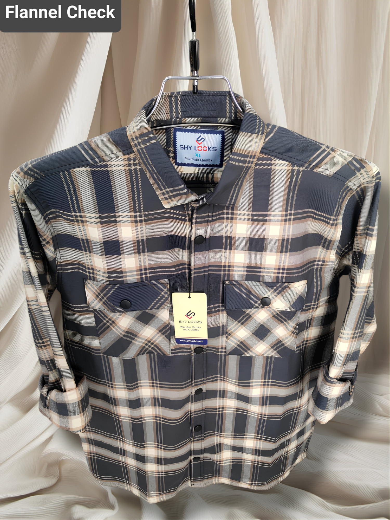 Premium Snap Button Double Pocket Shirt for winter