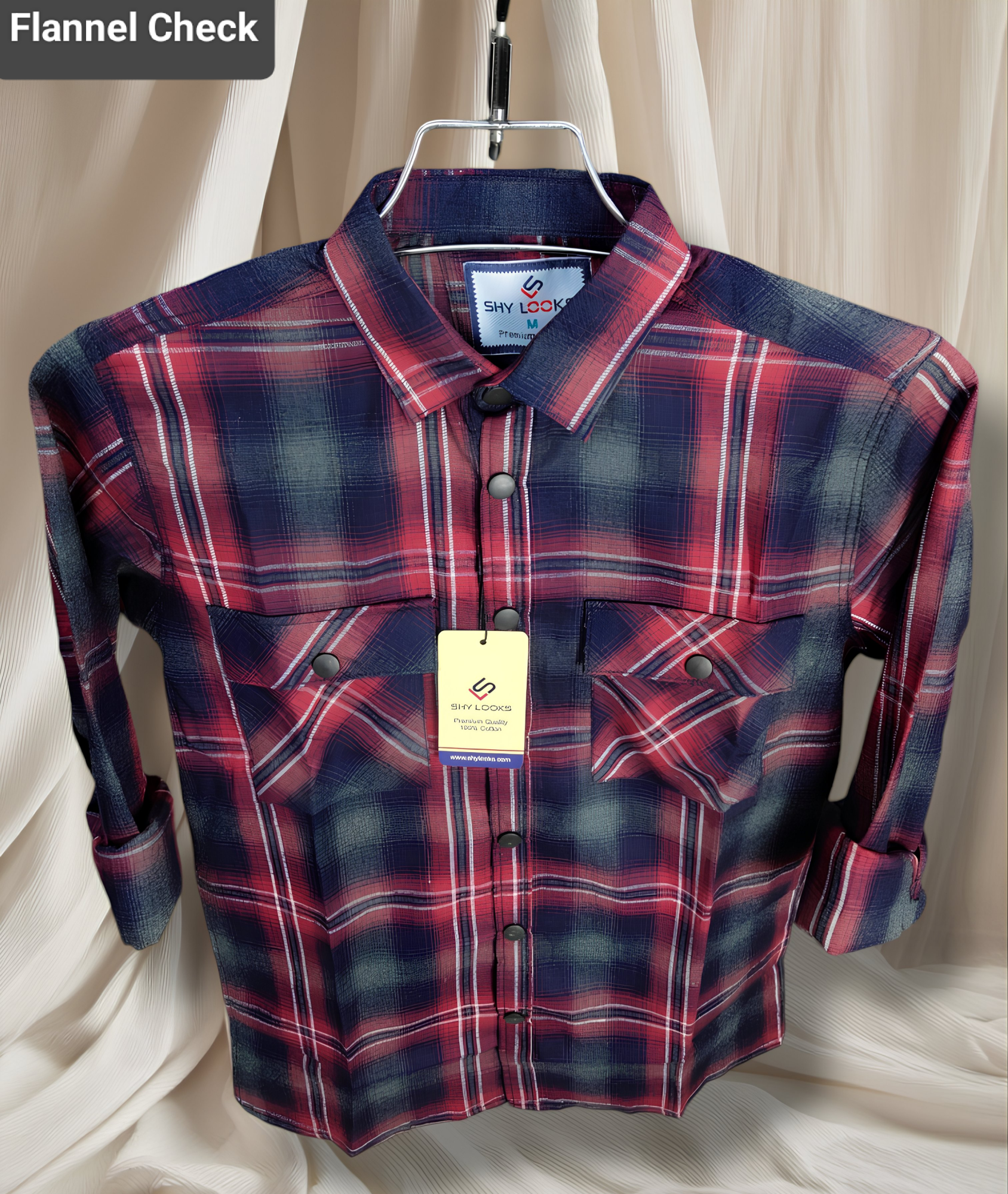 Premium Snap Button Double Pocket Shirt for winter