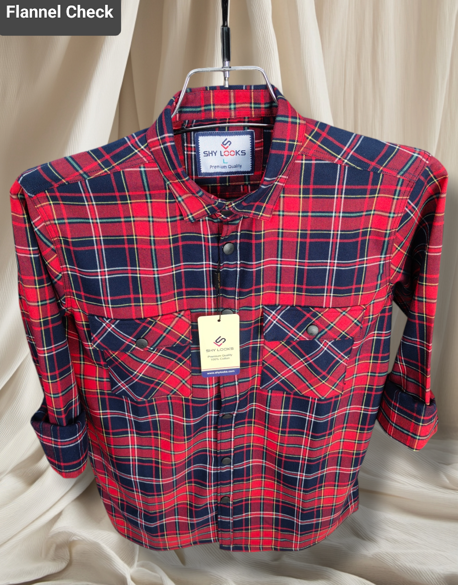 Premium Snap Button Double Pocket Shirt for winter