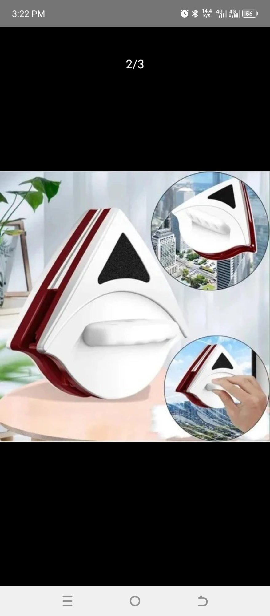 Magnetic Double Sided Glass Cleaner Wiper