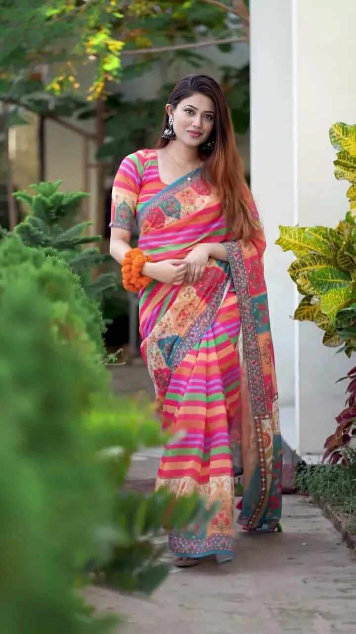 ☘️চান্দুরি সিল্ক শাড়ি