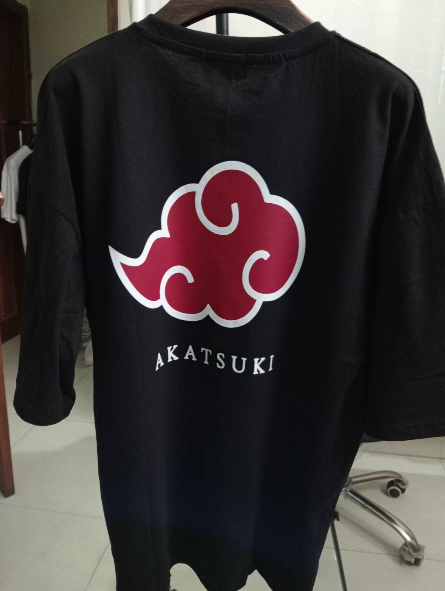 Naruto T-shirt Drop Shoulder for Men – Akatsuki Village Sign – In Dhaka