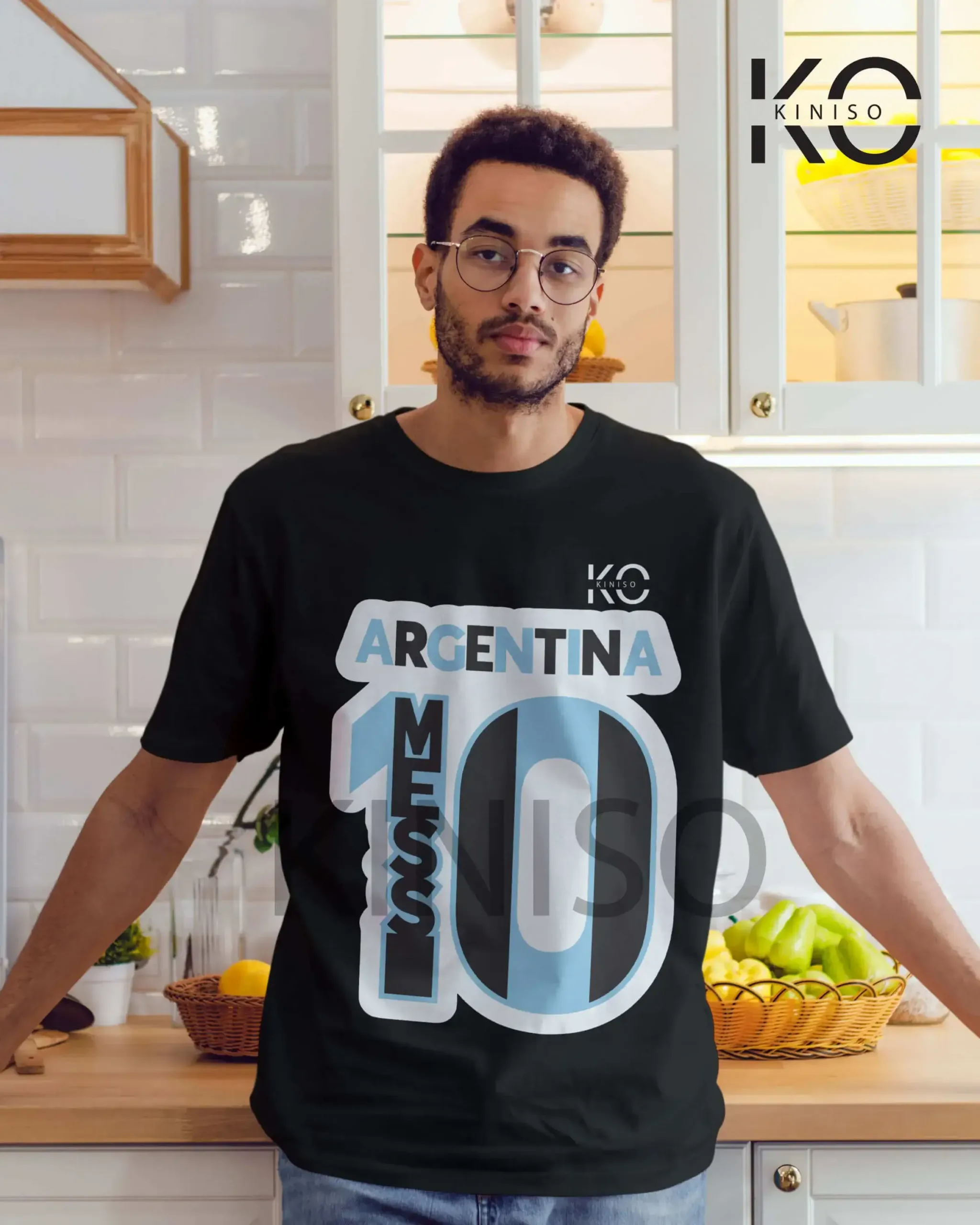 Unique Argentina Messi 10 Football Printed T-Shirts for Men