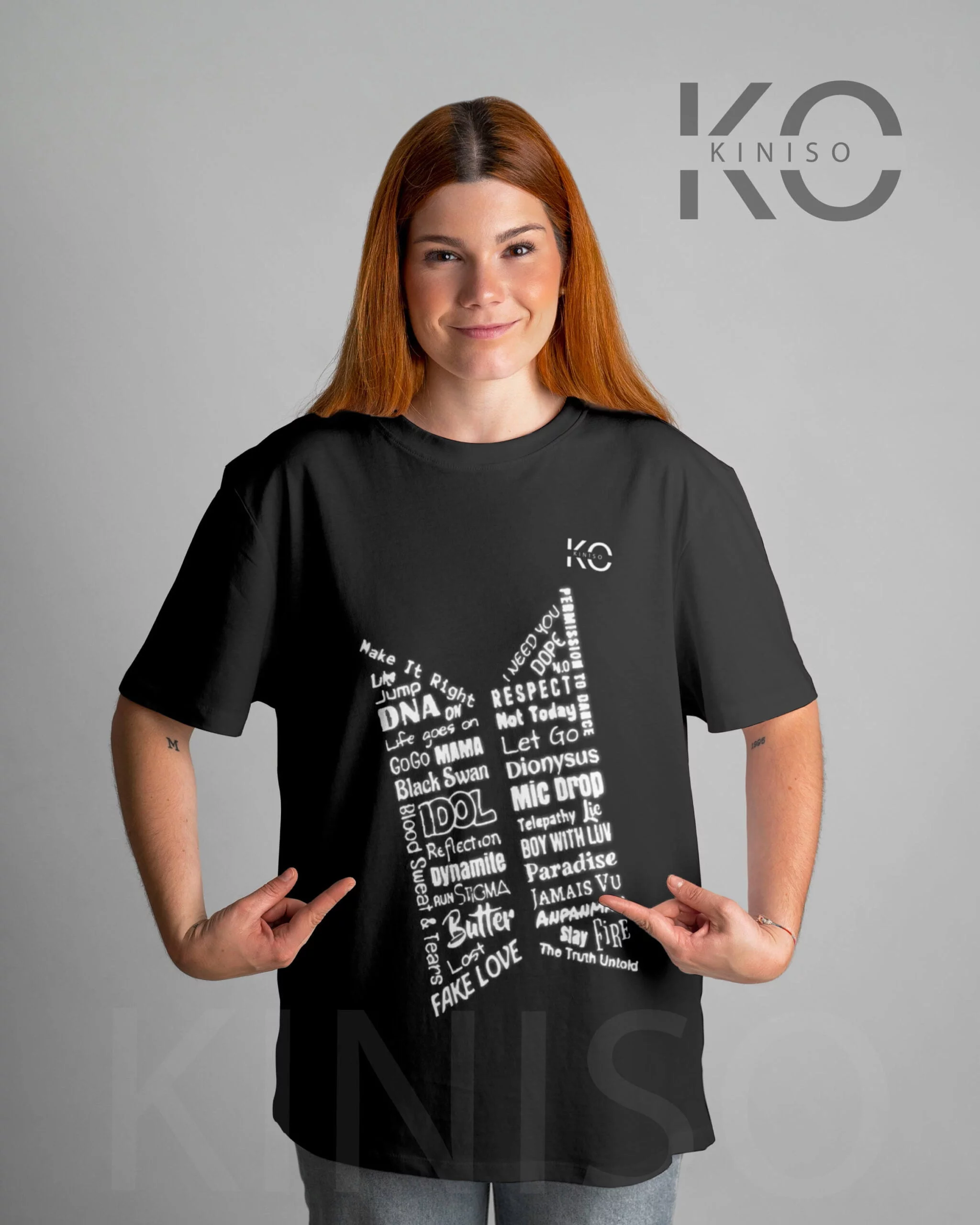 BTS Fan Apparel for ARMY Tshirt – BTS LOGO EPS – tee for Women in Dhaka