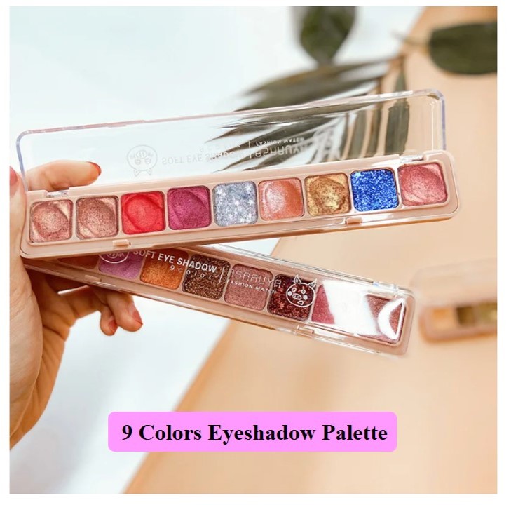 4 in 1 Beauty Combo: Eyeshadow Palette, Color-Changing Lipstick, Lip Liner & Eyebrow Pencil – The Ultimate Makeup Set for Women