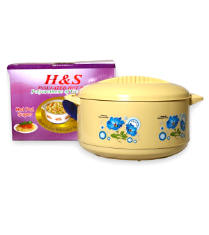 H & S Hot Pot Supper ( Full Plastic)- 1200 ml Multi colour