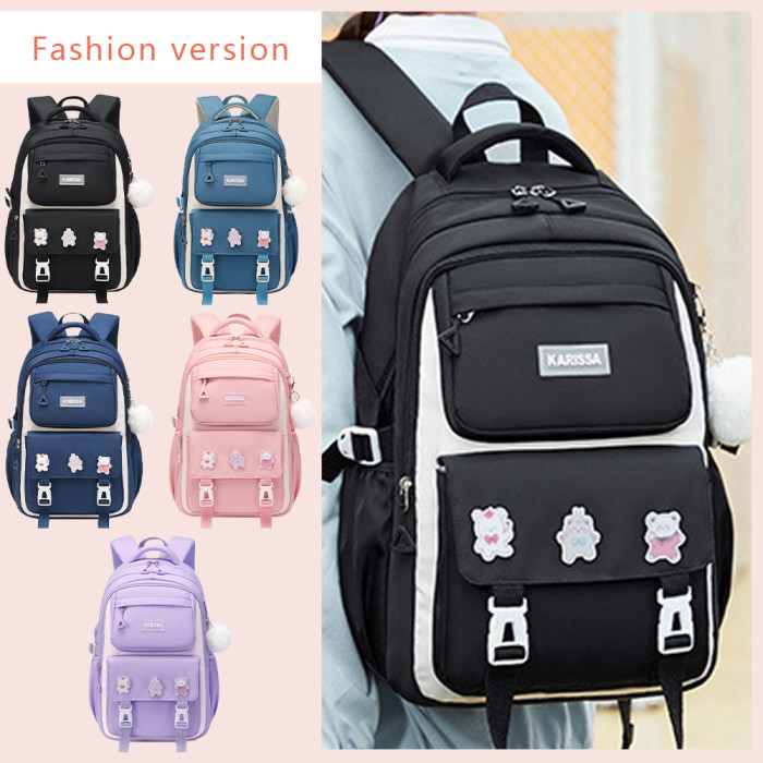 Kids Backpack Children School Bags Waterproof Primary Schoolbag Book Bag (Pink) Code : 7156
