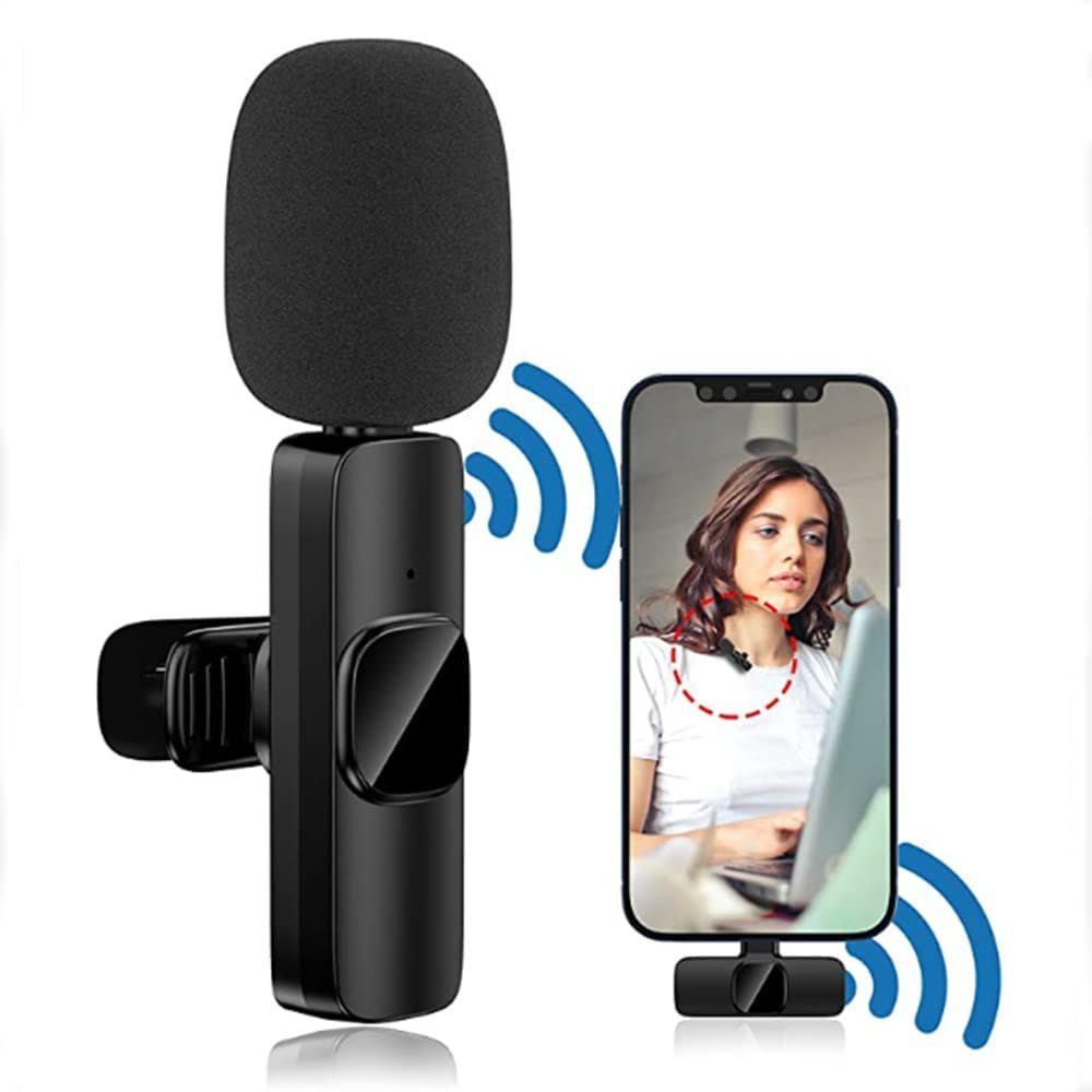 *? 6 Ft Tripod Stand + 10″ Ring Light + K8 Wireless Microphone: