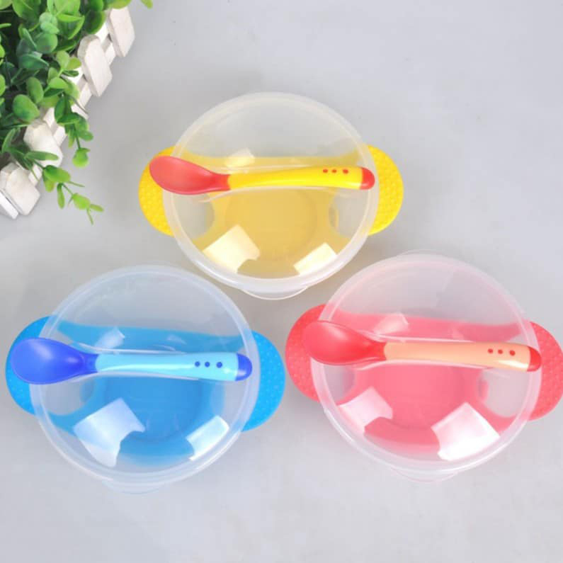 Silicon Food Pot With Temperature Spoon