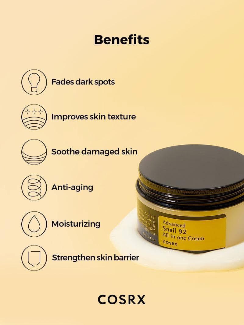 Cosrx Advanced Snail 92 All In One Cream – 100g
