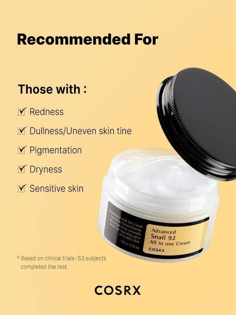 Cosrx Advanced Snail 92 All In One Cream – 100g