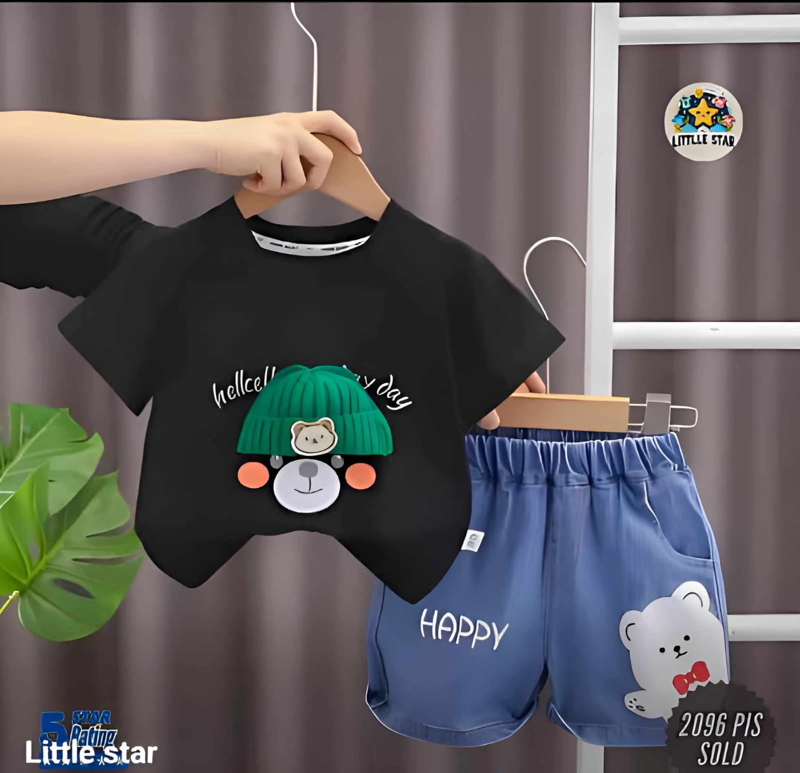 Denim Shorts & T-shirt set