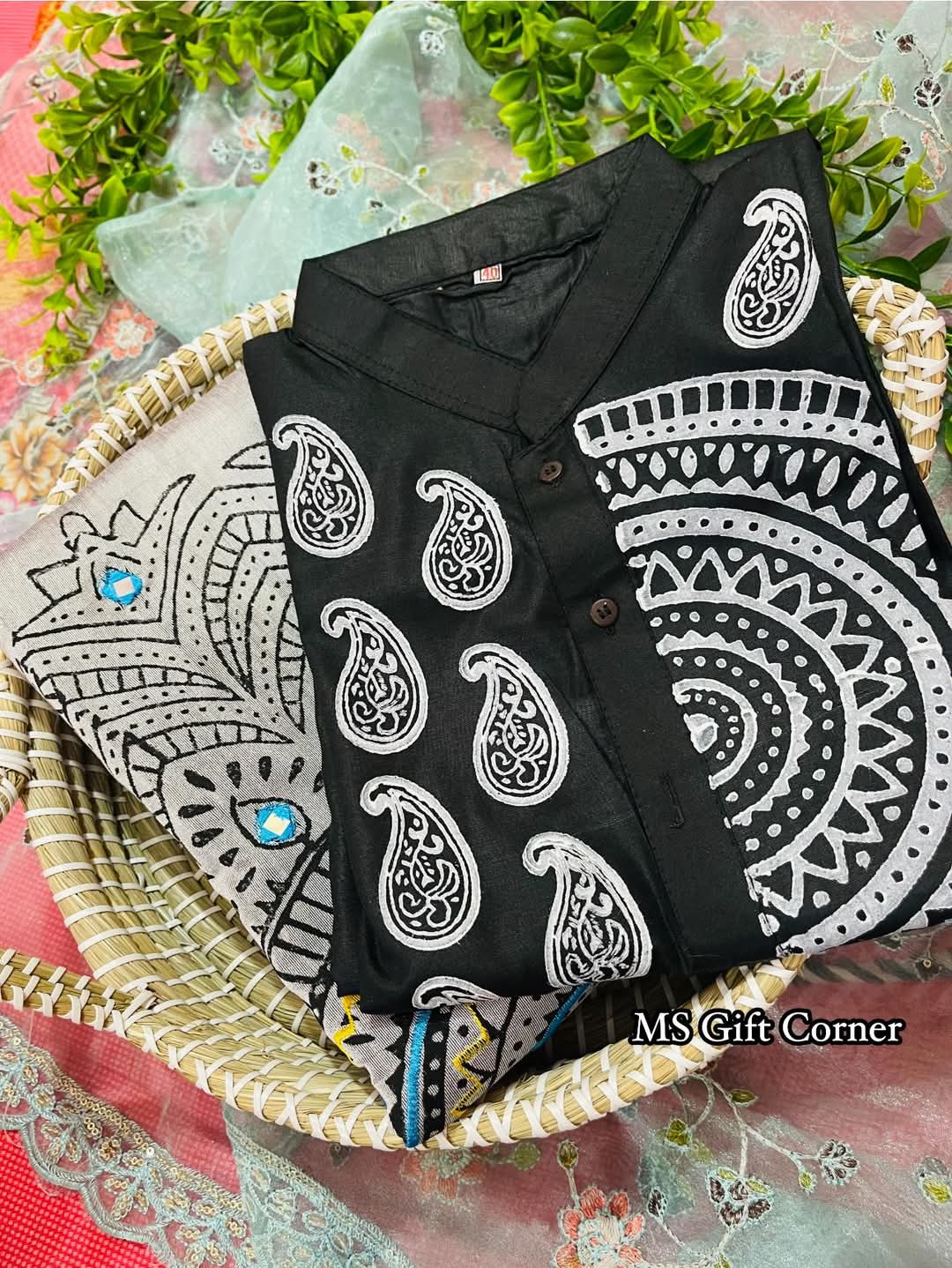 Saree punjabi combo 2 color