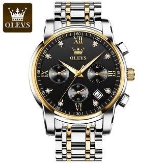 New Olevs European and American fashionable Stailnless Steel Men’s Quartz Watch For men