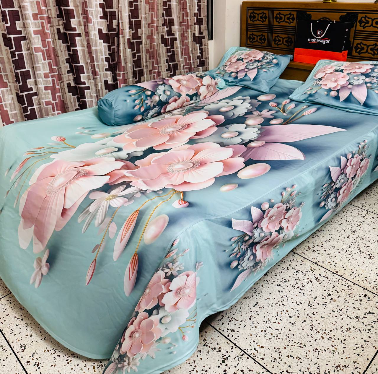 China premium 3D Design Bed Sheet