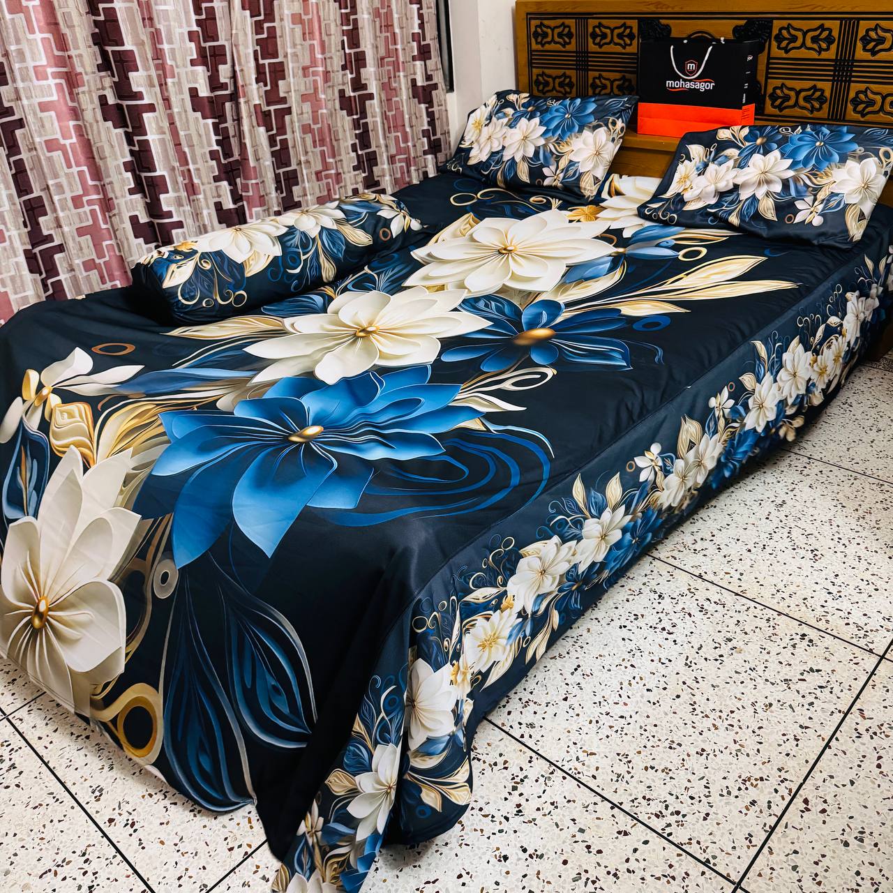China premium 3D Design Bed Sheet