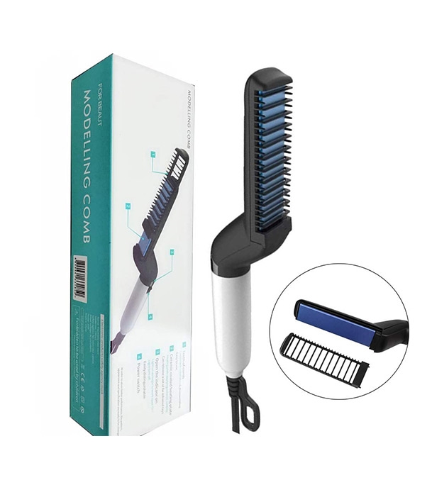 Men’s Beard & Hair Straightener Comb – Quick & Easy Grooming