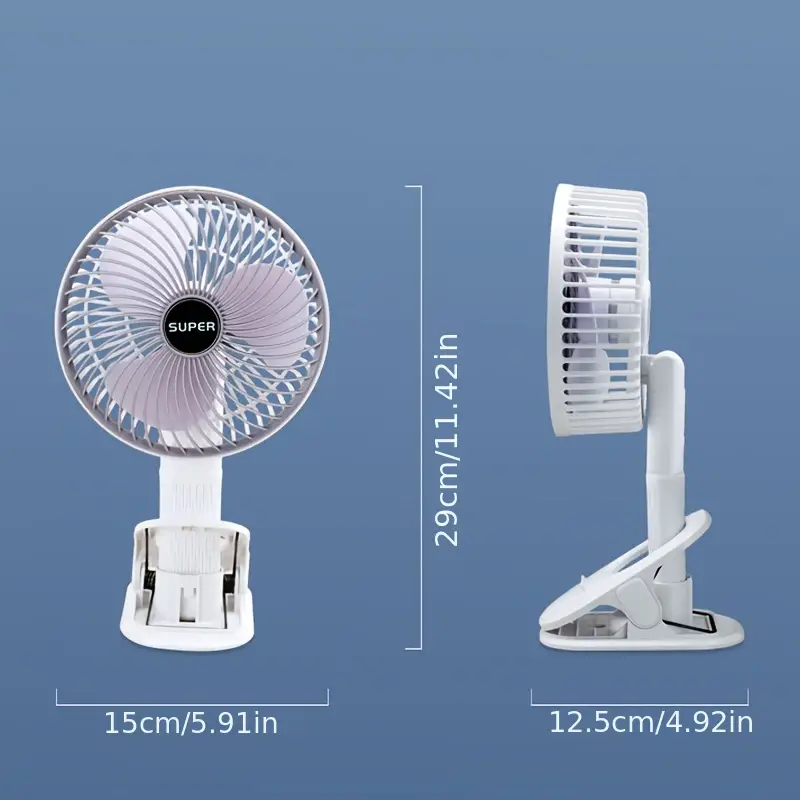 (Out Of Stock) Rechargeable 3-in-1 Clip Fan – Portable, Adjustable, and Multi-Speed Cooling Fan