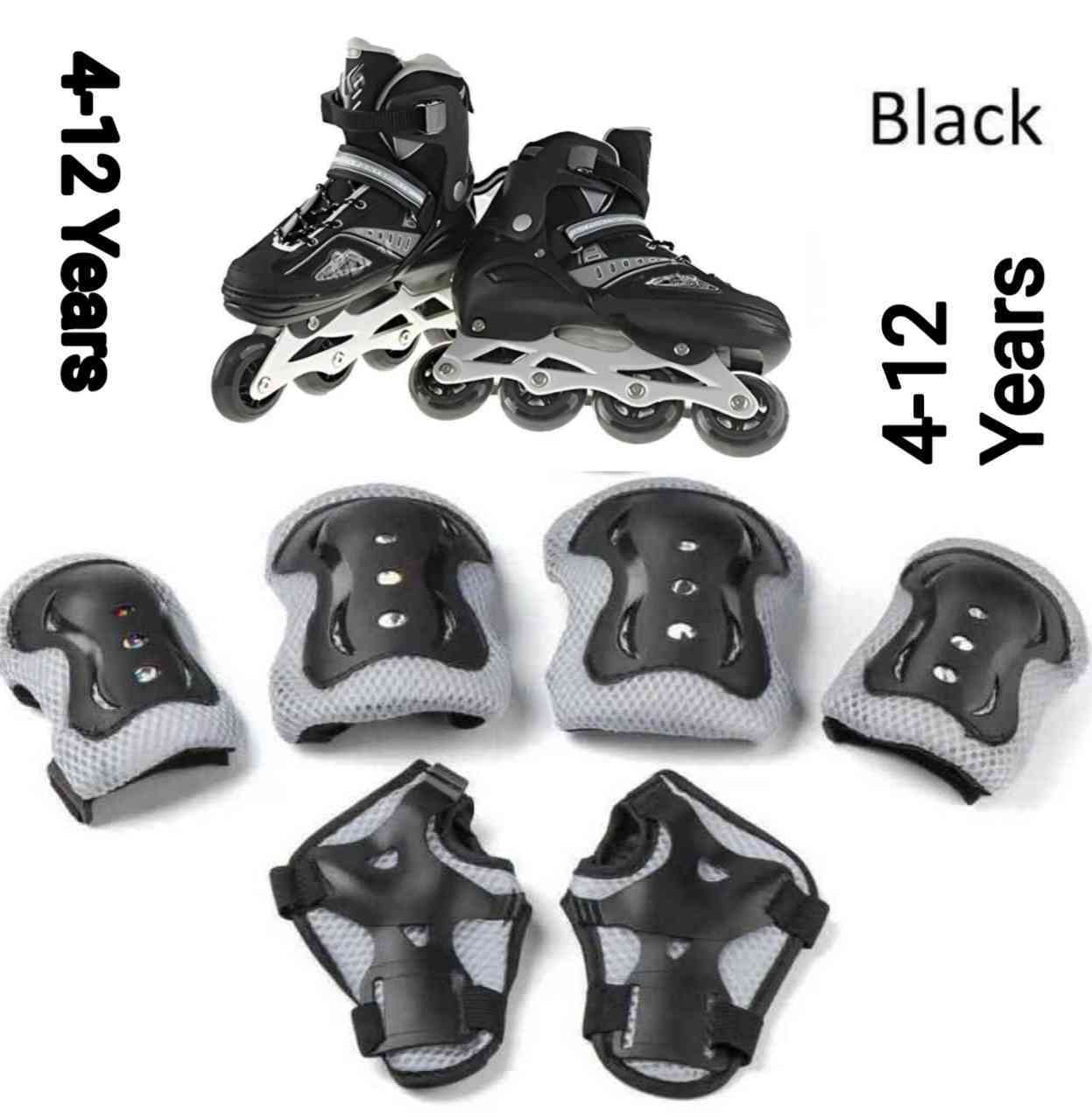 Skating shoe with safety guard for 4-12 years old boys