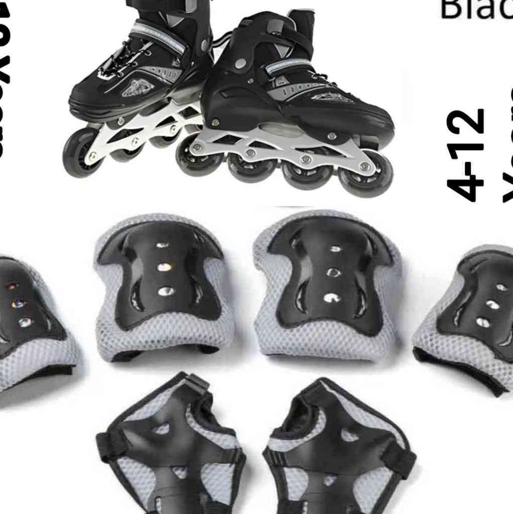 Skating shoe with safety guard for 4-12 years old boys