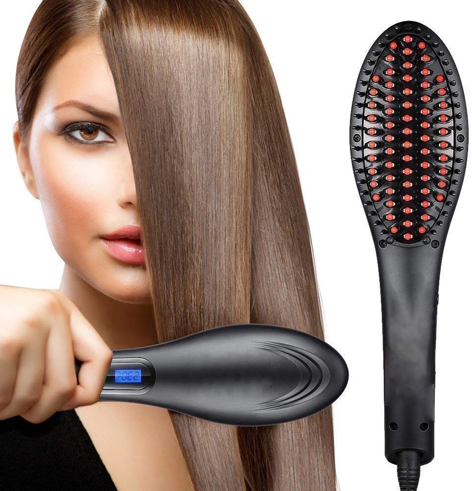 Simply Straight Hair Straightener Brush – Quick & Easy Styling