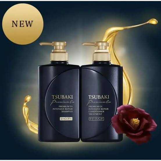 Shisedo TSUBAKI Premium EX Intensive Repair Shampoo & Conditioner each 490 ml
