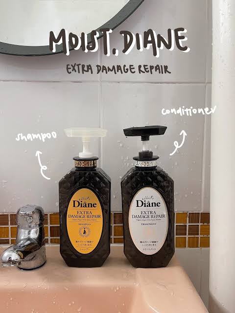Moist Diane Shampoo and Conditioner Perfect Beauty Extra Damage Repair (450ml)