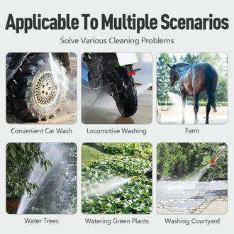 Automobile Water 48V Gun Cordless High Pressure Cleaner Washer Spray Water Gun Car Wash Pressure Water Cleaning Machine-With Plastic Box