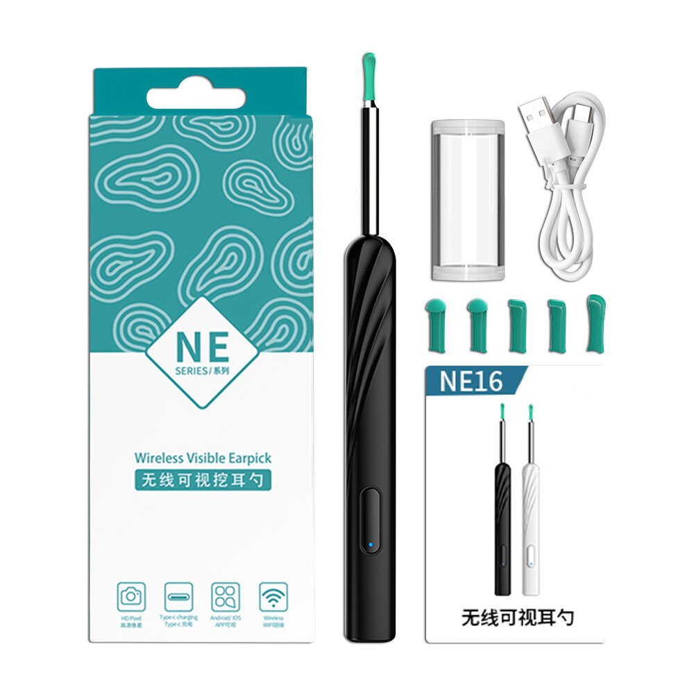 Wireless Visual Ear Cleaner Smart Visual Sticks Otoscope NE16 HD Earpick Endoscope Ear Cleaning