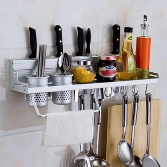 Wall Hanging Aluminium Kitchen Rack / Wall Mounted Kitchen Rack Aluminum Kitchen Rack of Wall Shelf