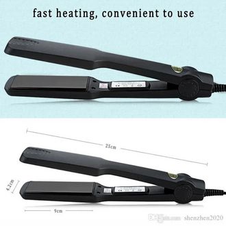 Kemei KM 329 Professional Fast Warm-up Tourmaline Ceramic Heating Plate Thermal Performance Hair Straightener Styling Iron Tools