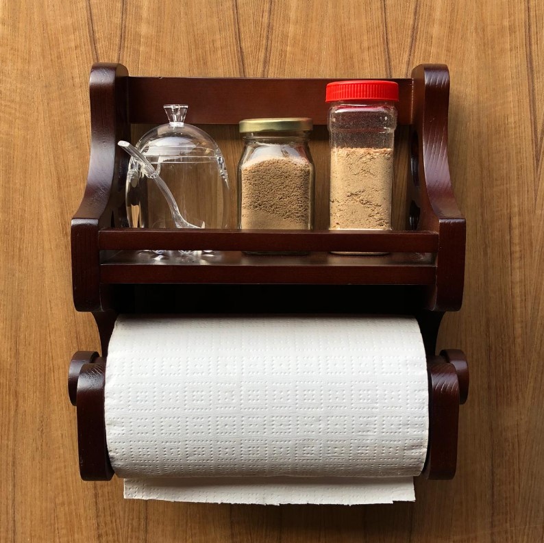 Kitchen Wall Hanging Spices And Tissue Holder