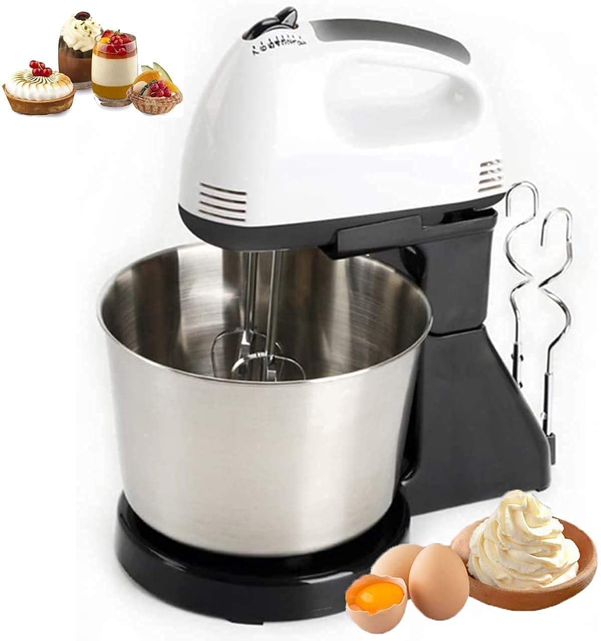 Scarlett 7-speed hand mixer with stainless steel bowl