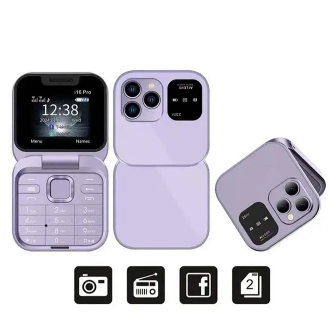iphone Logo Original i16 Pro Folding Mobile Phone