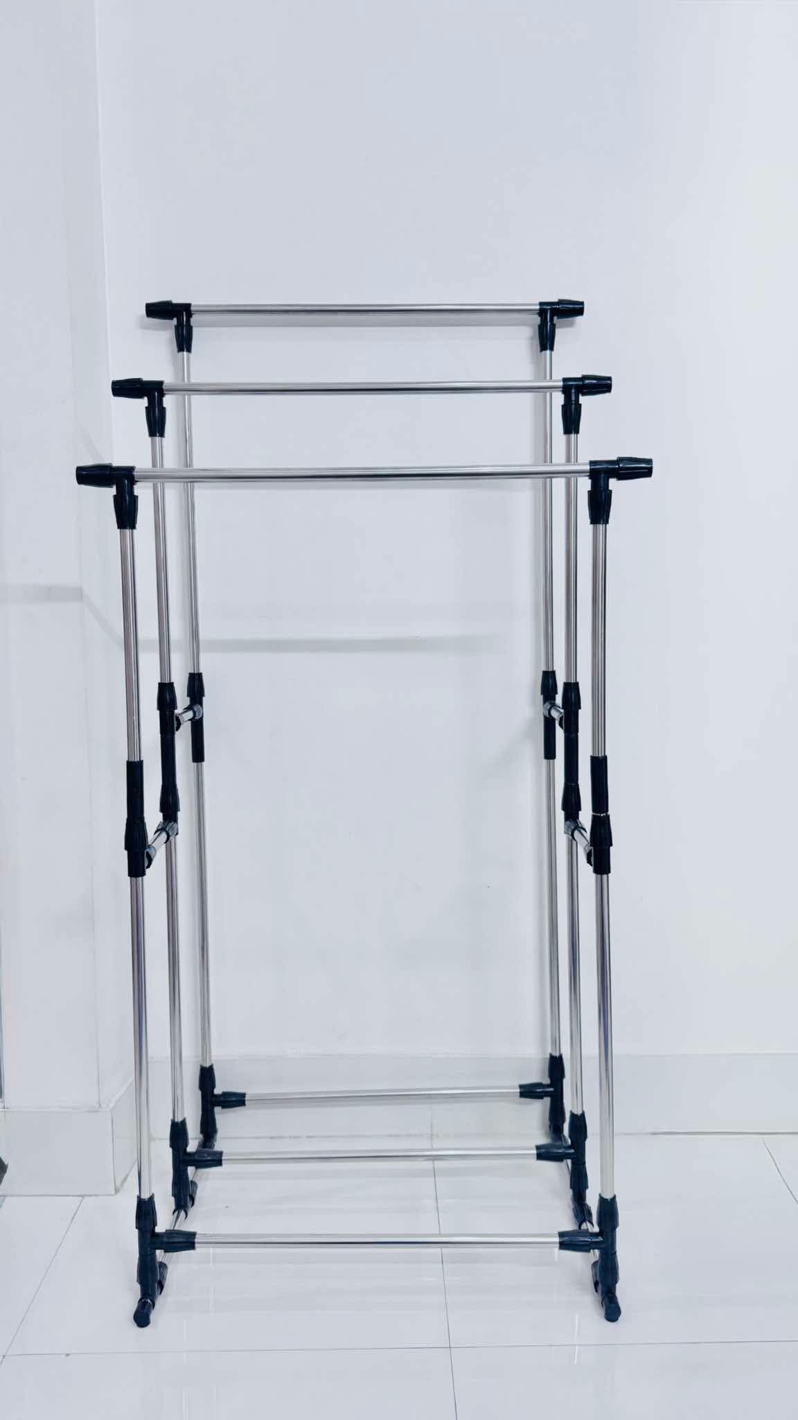 triple pole cloth hanger stand
