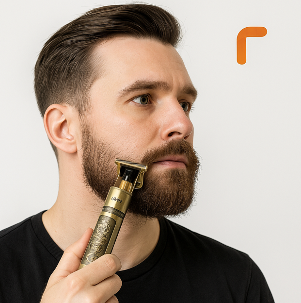 T9 Vintage USB 6500 charging cable with Rechargeable Hair Trimmer metal body Electric Hair Clipper Hair Cut Machine For Men