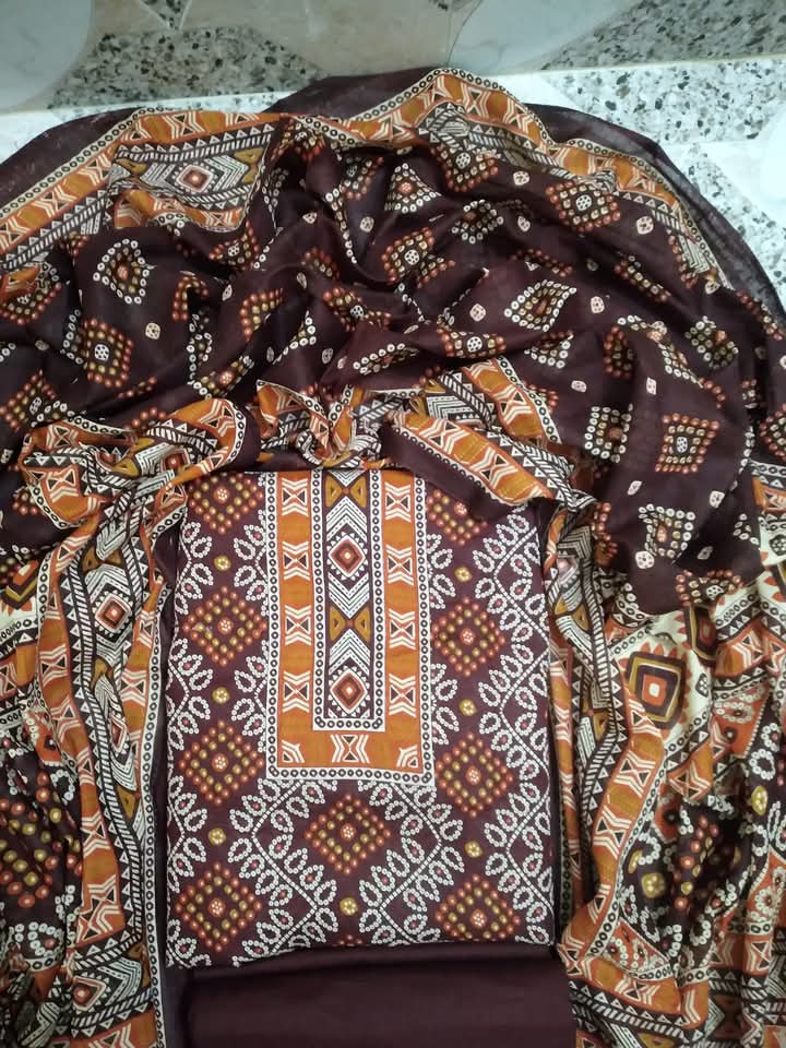 সুতি প্রিন্ট থ্রি-পিছ