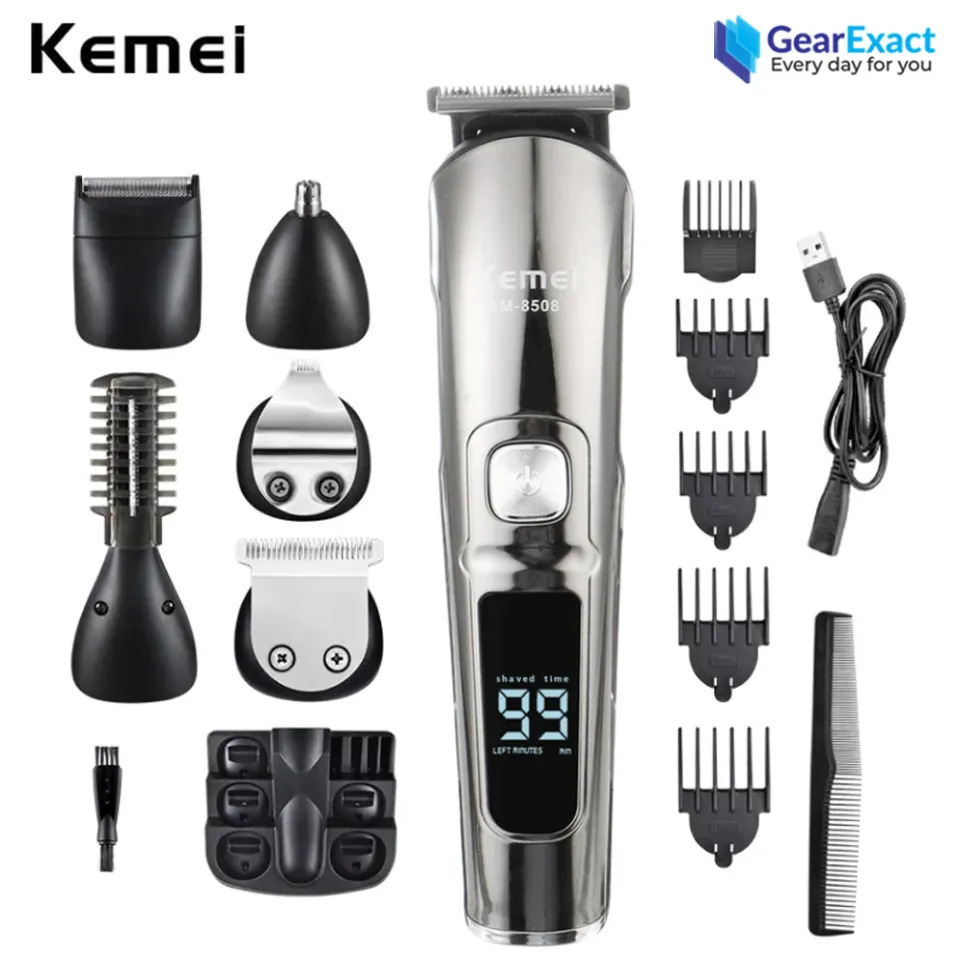 Kemei KM-8508 Multi-grooming kit 11-in-1 Beard, Hair, Body, and Face for Men Code : 8916