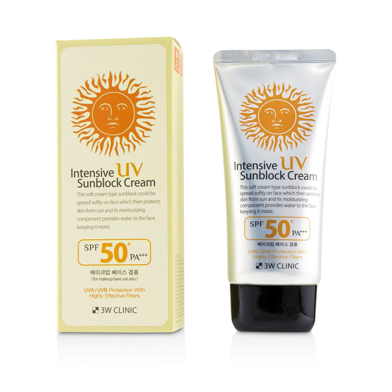 3W Clinic Intensive UV Sunblock Cream SPF50+ Pa+++ 70ml
